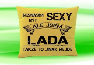 Polštář se jménem LADA Béžový
