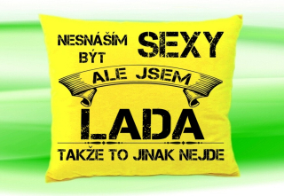 Polštář se jménem LADA Žlutý