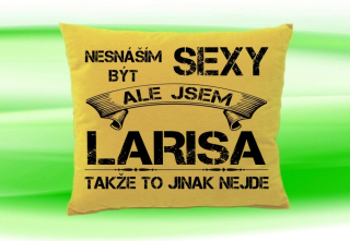 Polštář se jménem LARISA Béžový