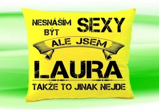 Polštář se jménem LAURA 