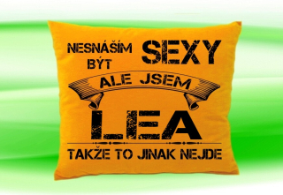Polštář se jménem LEA Medový