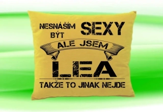 Polštář se jménem LEA 