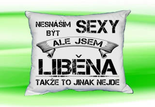 Polštář se jménem LIBĚNA  Bilý