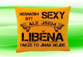 Polštář se jménem LIBĚNA  Medový