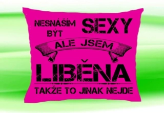 Polštář se jménem LIBĚNA  Růžový