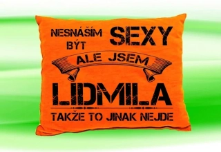 Polštář se jménem LIDMILA  