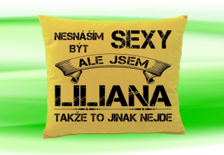 Polštář se jménem LILIANA Béžový