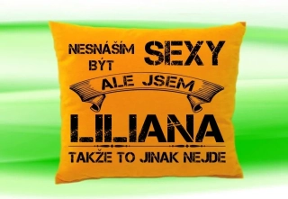 Polštář se jménem LILIANA Medový