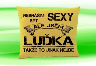 Polštář se jménem LUĎKA Béžový