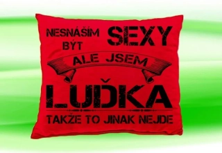 Polštář se jménem LUĎKA Červený