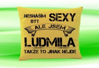 Polštář se jménem LUDMILA Béžový