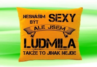 Polštář se jménem LUDMILA Medový