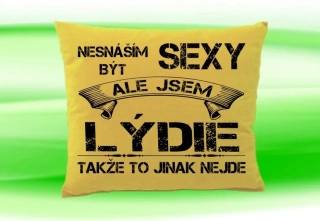 Polštář se jménem LÝDIE Béžový