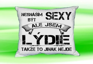Polštář se jménem LÝDIE Bilý