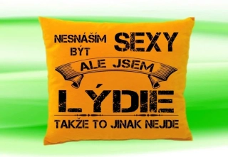 Polštář se jménem LÝDIE Medový