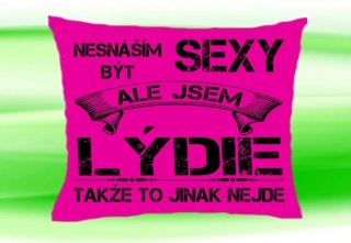 Polštář se jménem LÝDIE Růžový