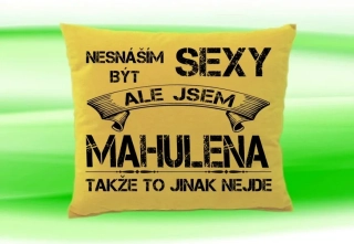 Polštář se jménem MAHULENA Béžový