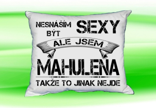 Polštář se jménem MAHULENA Bilý