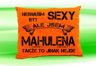 Polštář se jménem MAHULENA Oranžový