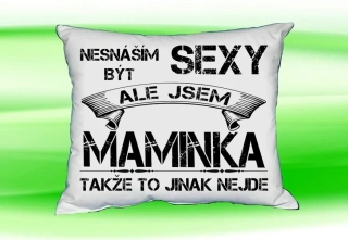 Polštář se jménem MAMINKA Bilý