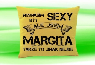 Polštář se jménem MARGITA Béžový