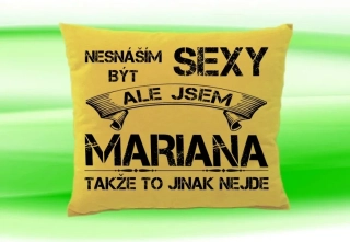 Polštář se jménem MARIANA Béžový