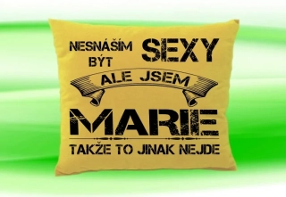 Polštář se jménem MARIE Béžový
