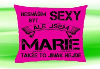 Polštář se jménem MARIE Růžový