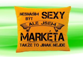Polštář se jménem MARKÉTA Medový
