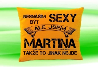 Polštář se jménem MARTINA  