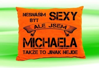 Polštář se jménem MICHAELA 
