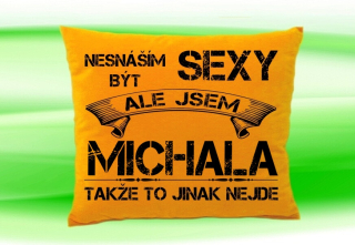 Polštář se jménem MICHALA Medový