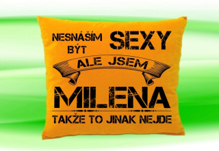 Polštář se jménem MILENA Medový