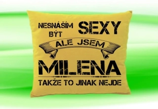 Polštář se jménem MILENA 