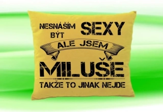 Polštář se jménem MILUŠE Béžový