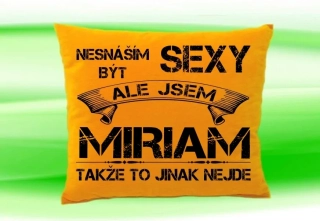 Polštář se jménem MIRIAM Medový