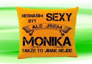 Polštář se jménem MONIKA Medový