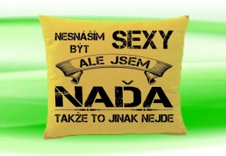 Polštář se jménem NAĎA Béžový