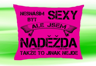Polštář se jménem NADĚŽDA Růžový