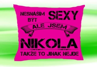 Polštář se jménem NIKOLA 