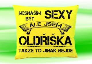 Polštář se jménem OLDŘIŠKA Žlutý