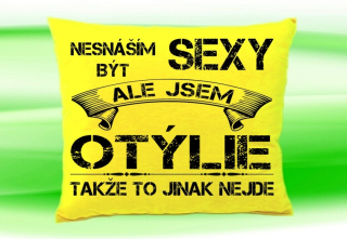 Polštář se jménem OTÝLIE  Žlutý