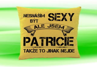 Polštář se jménem PATRICIE  Béžový