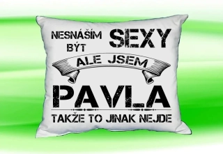Polštář se jménem PAVLA Bilý
