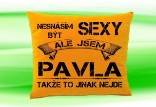 Polštář se jménem PAVLA Medový