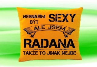 Polštář se jménem RADANA 