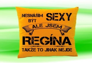 Polštář se jménem REGÍNA  Medový