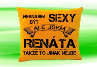 Polštář se jménem RENÁTA Medový
