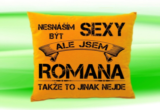 Polštář se jménem ROMANA Medový