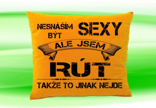 Polštář se jménem RÚT Medový